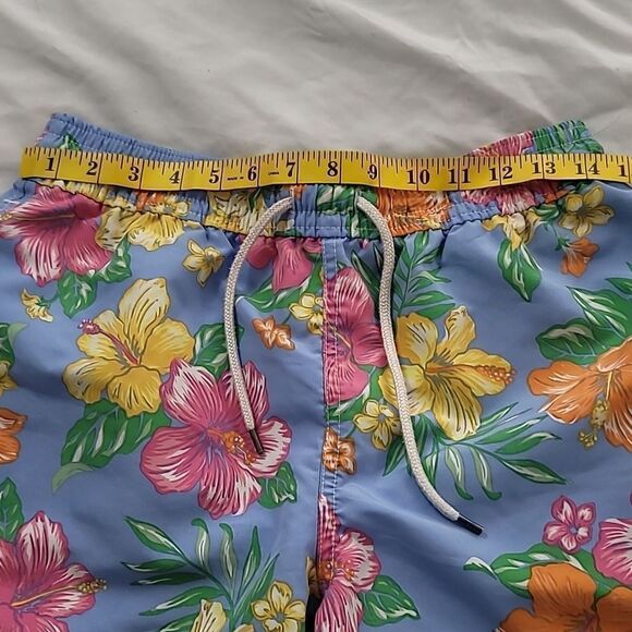 Polo Ralph Lauren Mens Multi Floral Lined Swim Trunks size Small - Picture 7 of 9